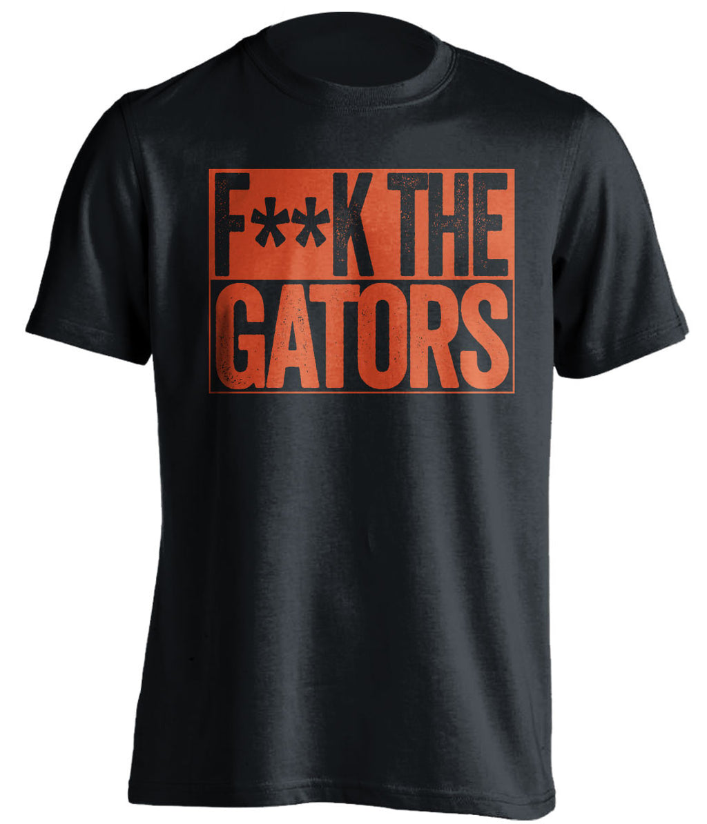 f*ck the gators miami hurricanes black shirt