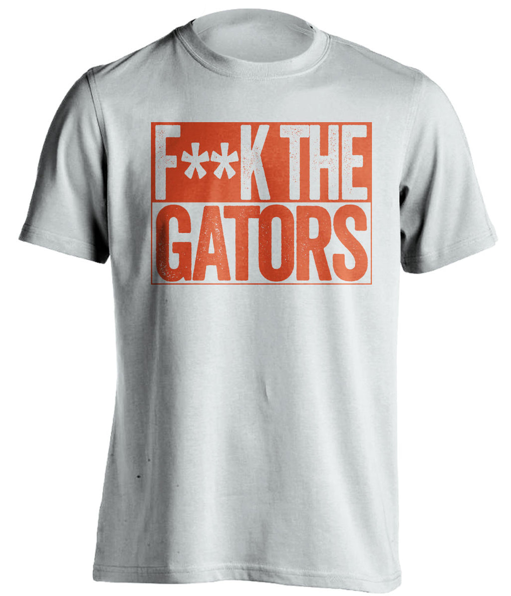 f*ck the gators miami hurricanes white shirt