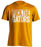 fuck the gators tennessee volunteers orange shirt