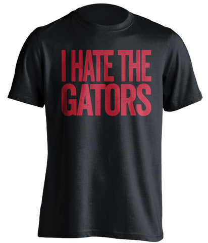 I Hate The Gators Georgia Bulldogs black Shirt