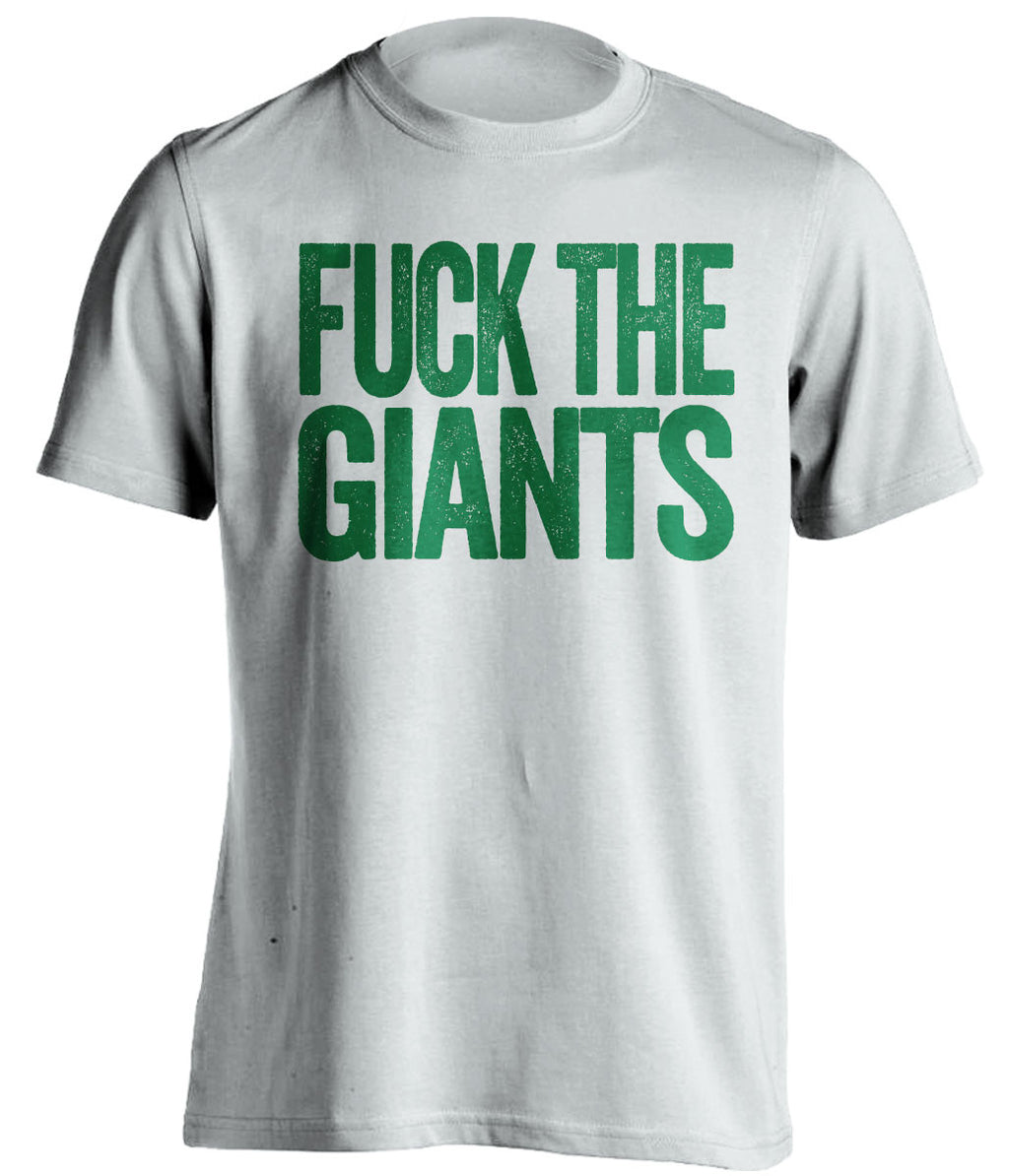 FUCK THE GIANTS New York Jets white Shirt