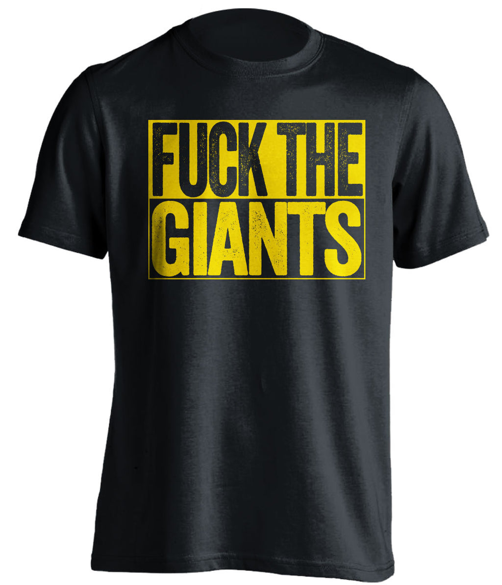 fuck the giants oakland athletics black shirt