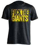 fuck the giants oakland athletics black shirt