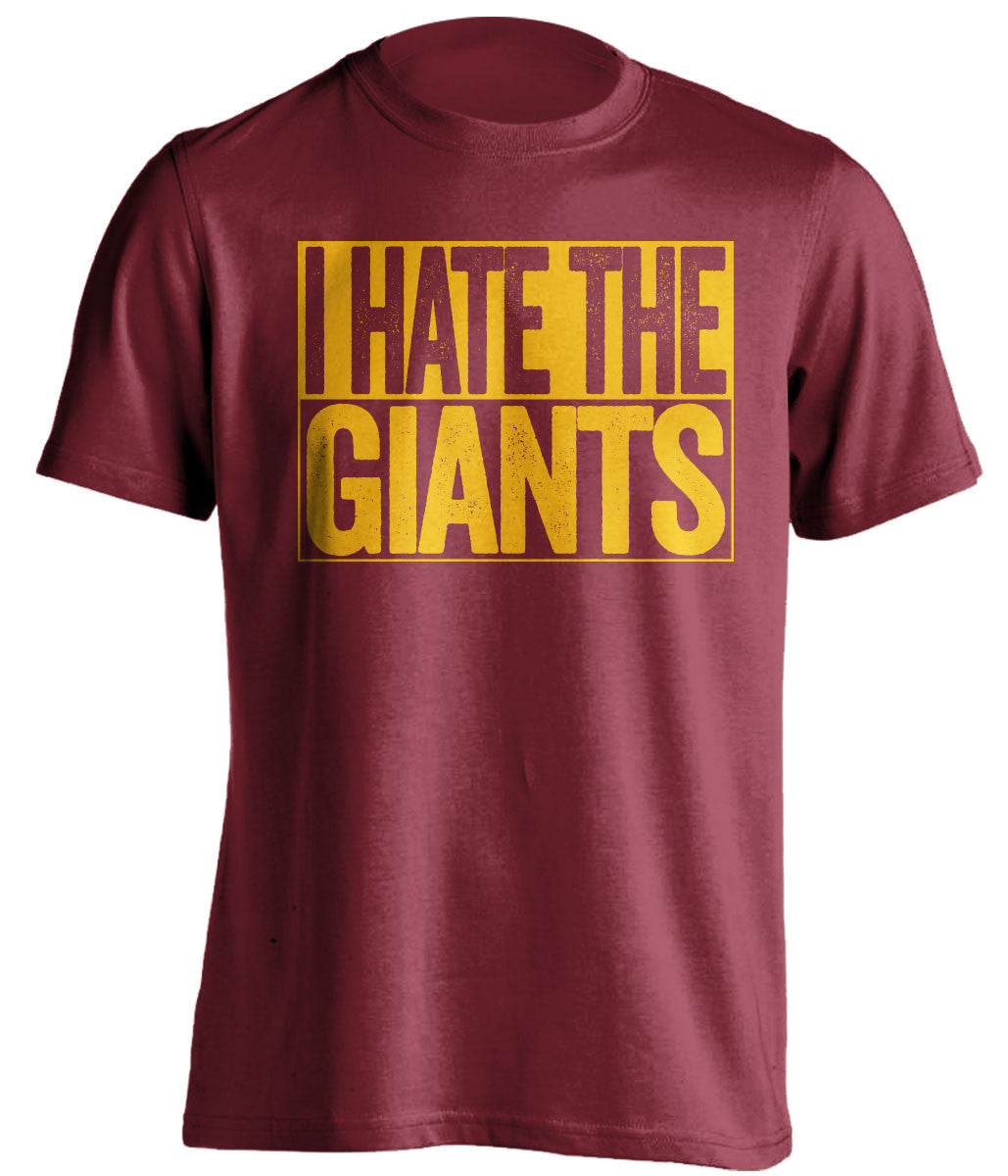 i hate the giants washington redskins red shirt