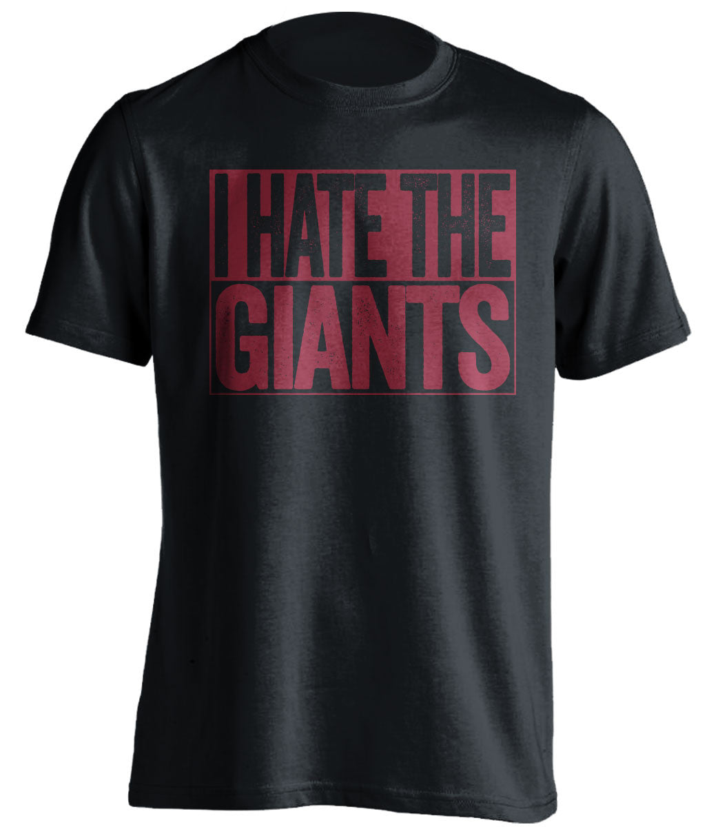 i hate the giants washington redskins black shirt