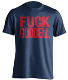 FUCK GOODELL New England Patriots blue Shirt