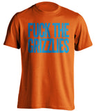 fuck the grizzlies oklahoma city thunder orange tshirt
