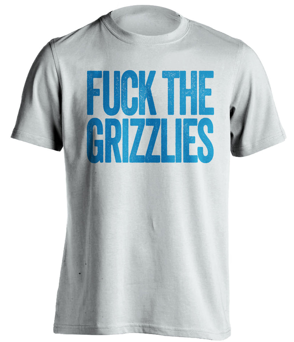 fuck the grizzlies oklahoma city thunder white tshirt