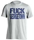 fuck georgetown villanova wildcats white tshirt