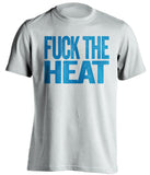 fuck the heat orlando magic white tshirt