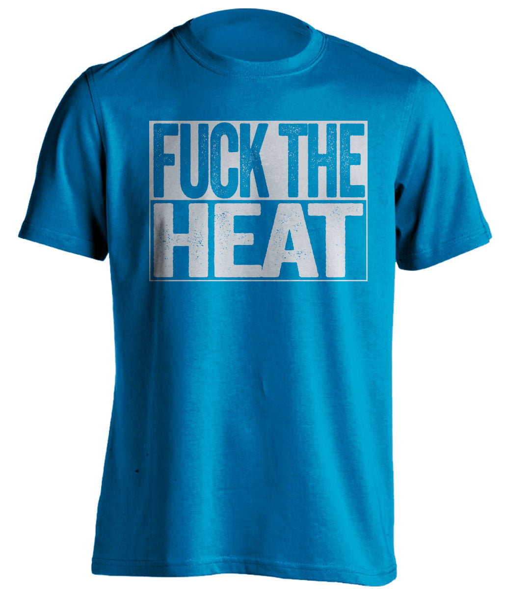 fuck the heat orlando magic blue shirt