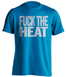 fuck the heat orlando magic blue tshirt