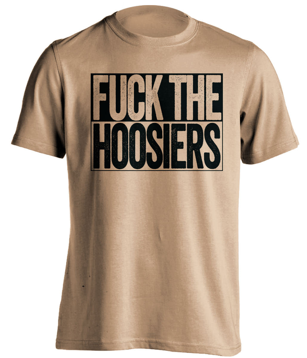 fuck the hoosiers purdue boilermakers gold shirt