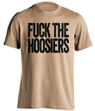 fuck the hoosiers purdue boilermakers gold tshirt