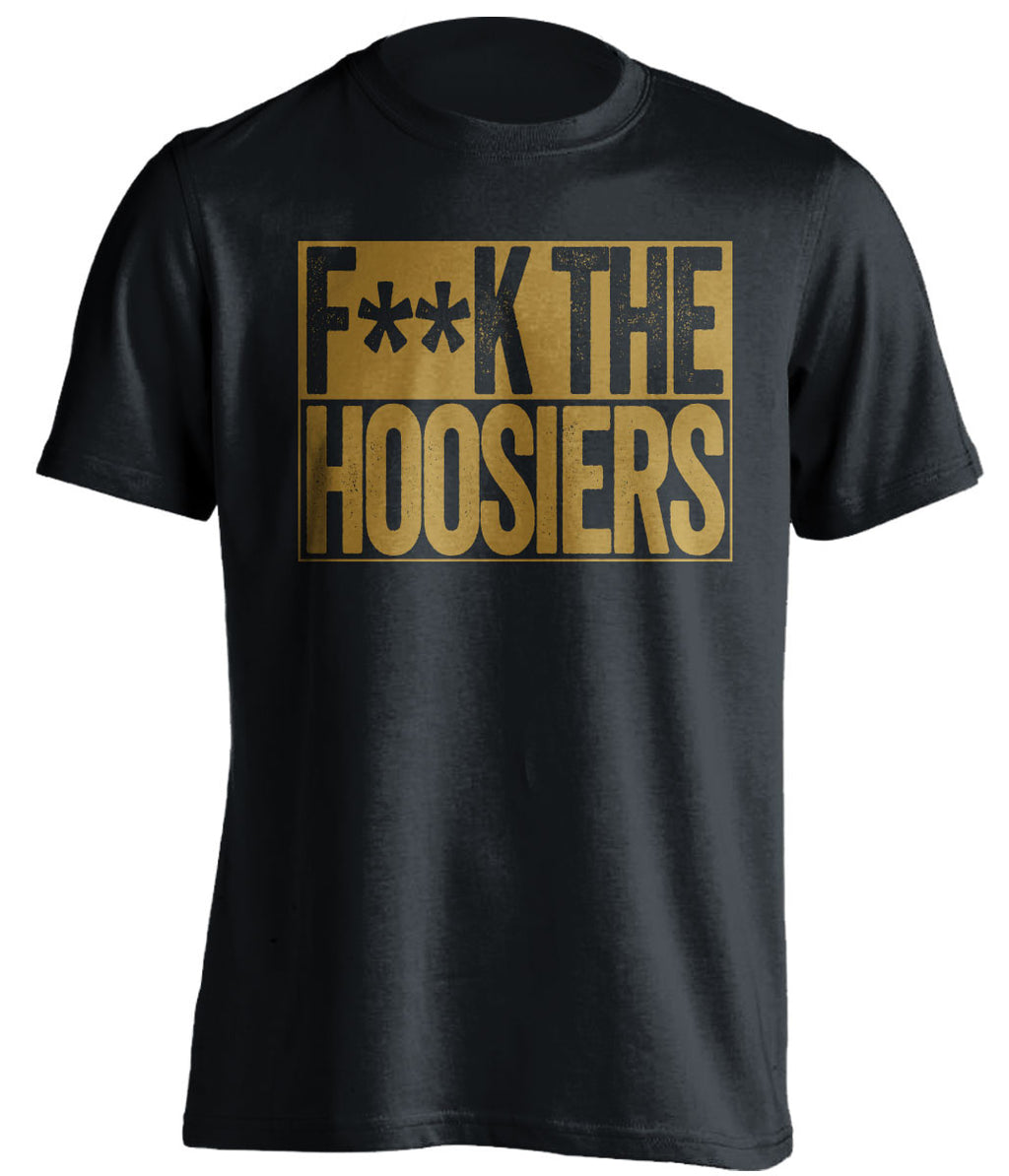 f**k the hoosiers purdue boilermakers black shirt