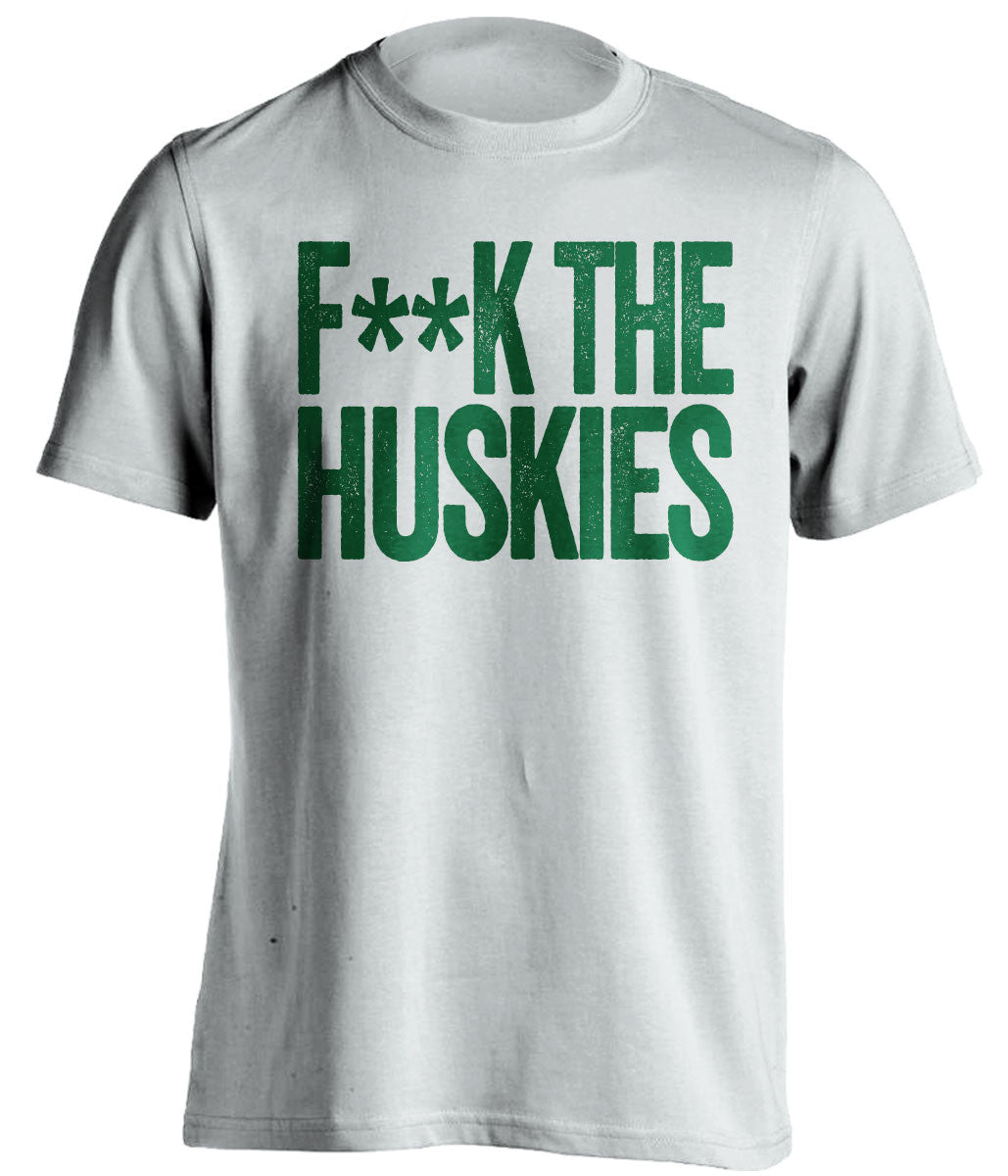 F**K THE HUSKIES Oregon Ducks white Shirt