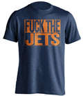 fuck the jets edmonton oilers blue shirt