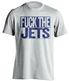 FUCK THE JETS New York Giants white TShirt