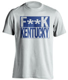 f**k kentucky duke blue devils white shirt