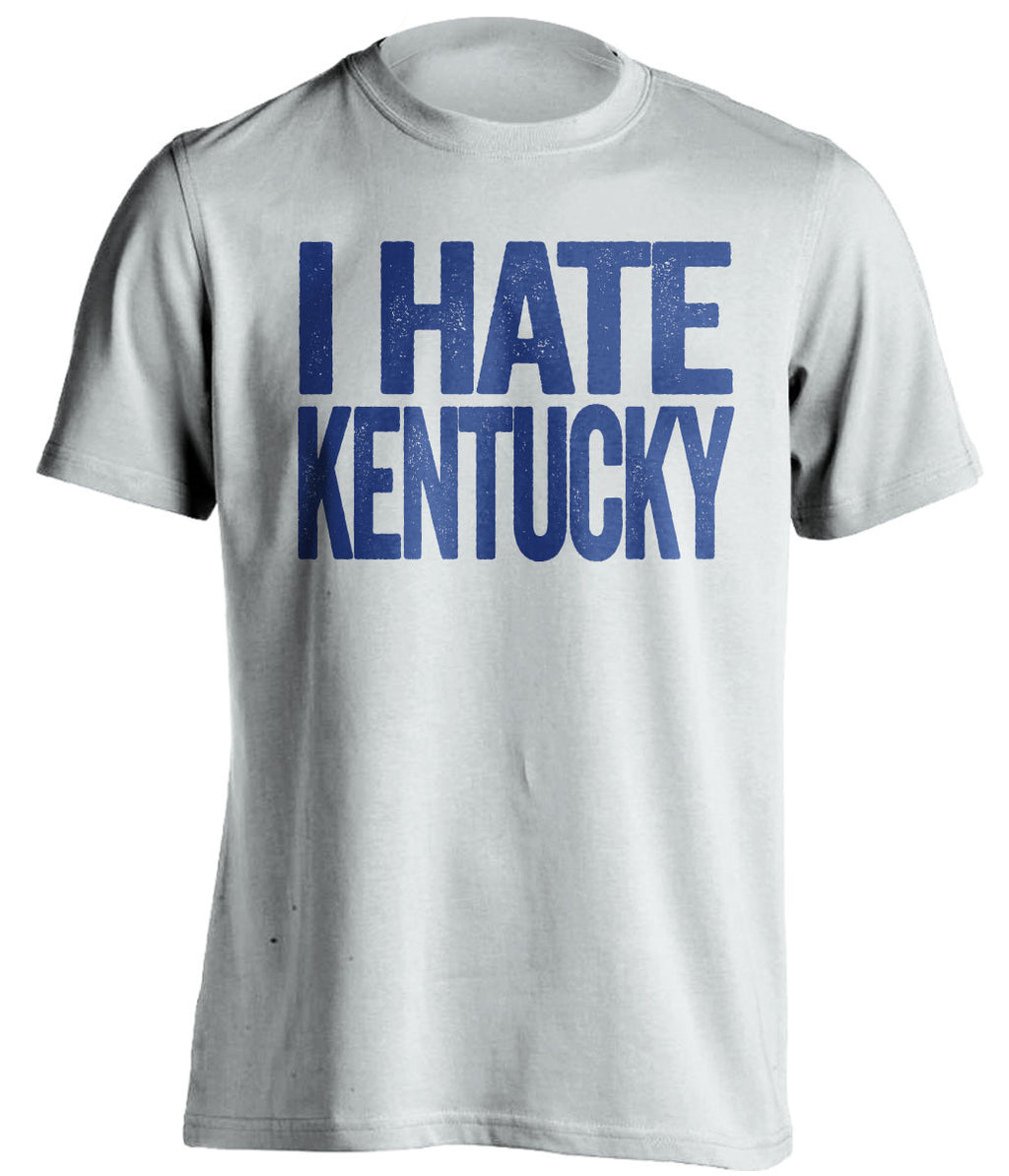 i hate kentucky duke blue devils white tshirt