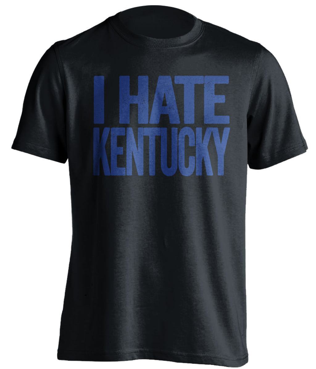i hate kentucky duke blue devils black tshirt
