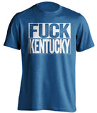 fuck kentucky duke blue devils blue shirt