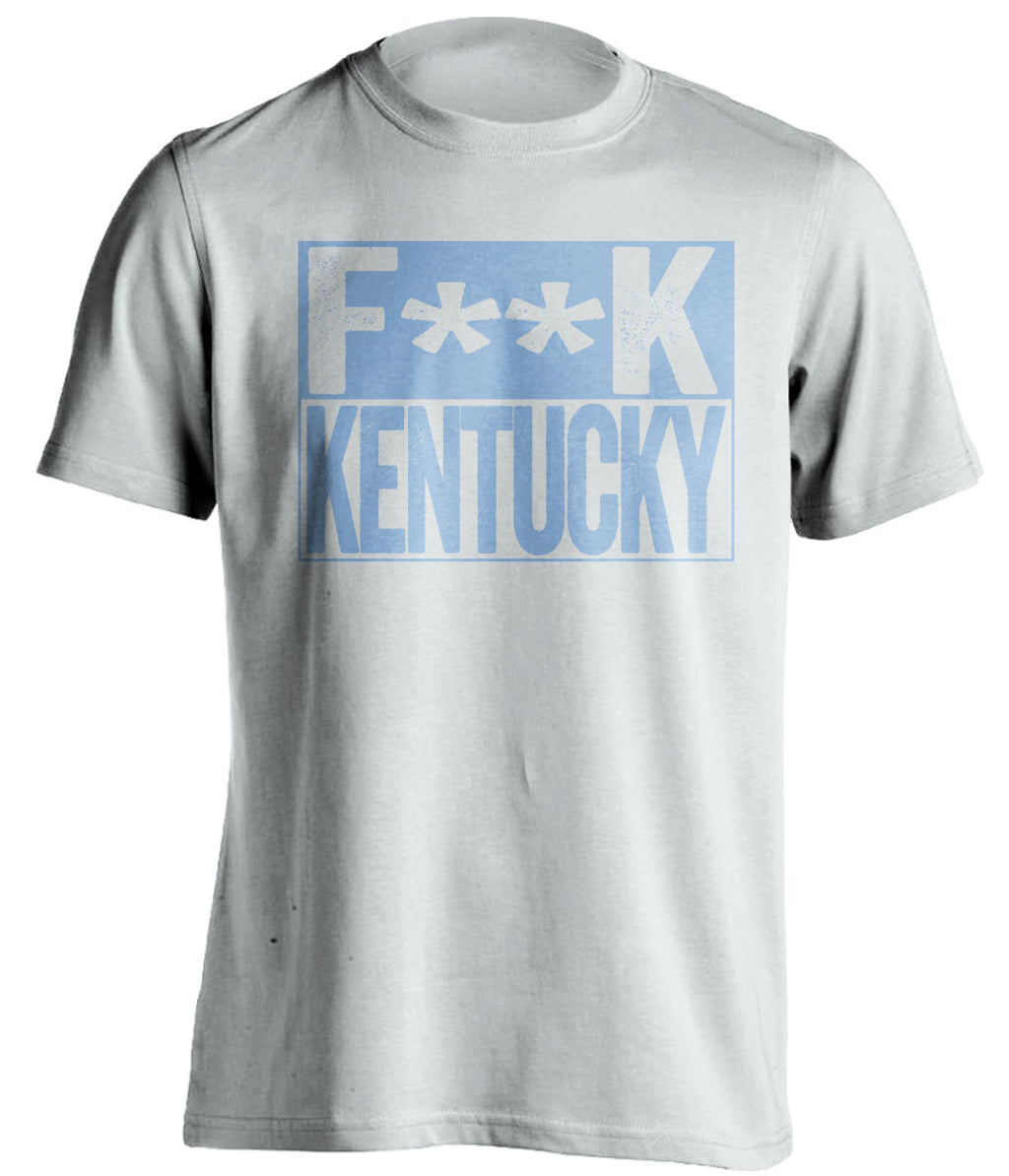 f**k kentucky unc tarheels white shirt