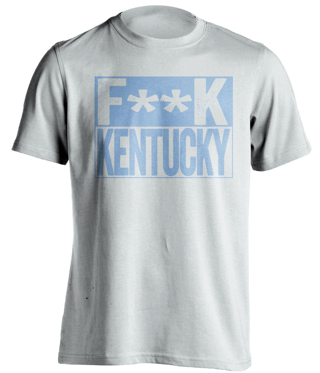 f**k kentucky unc tarheels white shirt