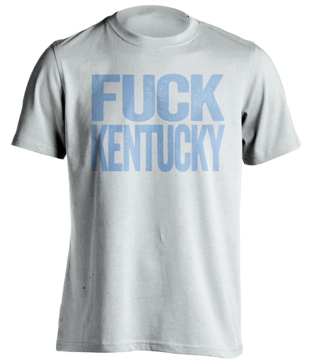 fuck kentucky unc tarheels white tshirt
