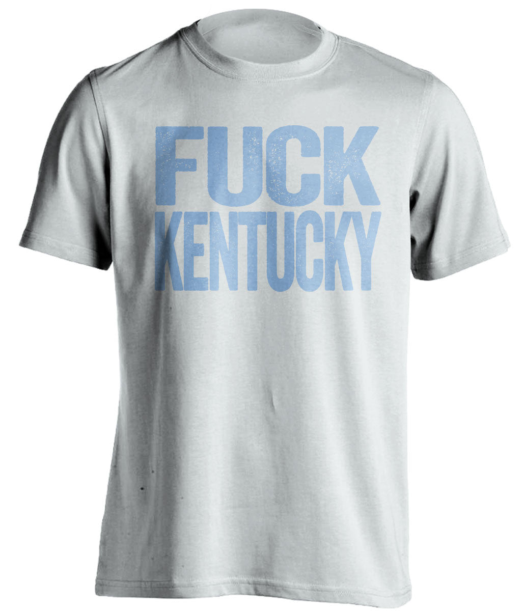 fuck kentucky unc tarheels white tshirt