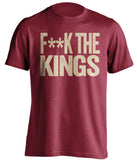 f**k the kings arizona coyotes red tshirt
