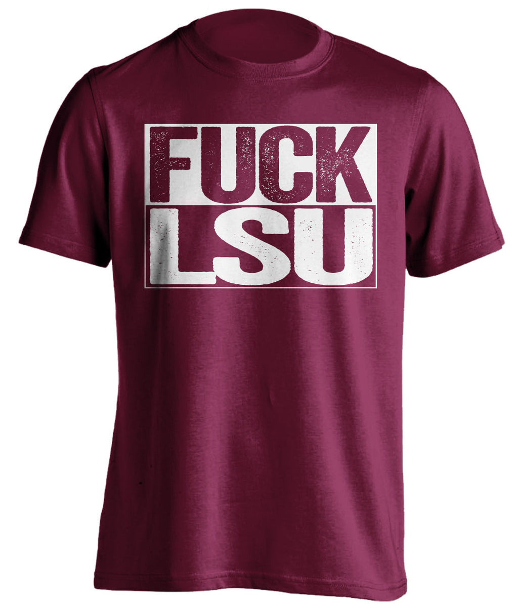fuck lsu texas a&m aggies red shirt