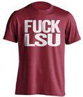 fuck lsu alabama crimson tide red tshirt