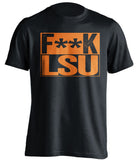 F**K LSU University of Florida Gators black TShirt