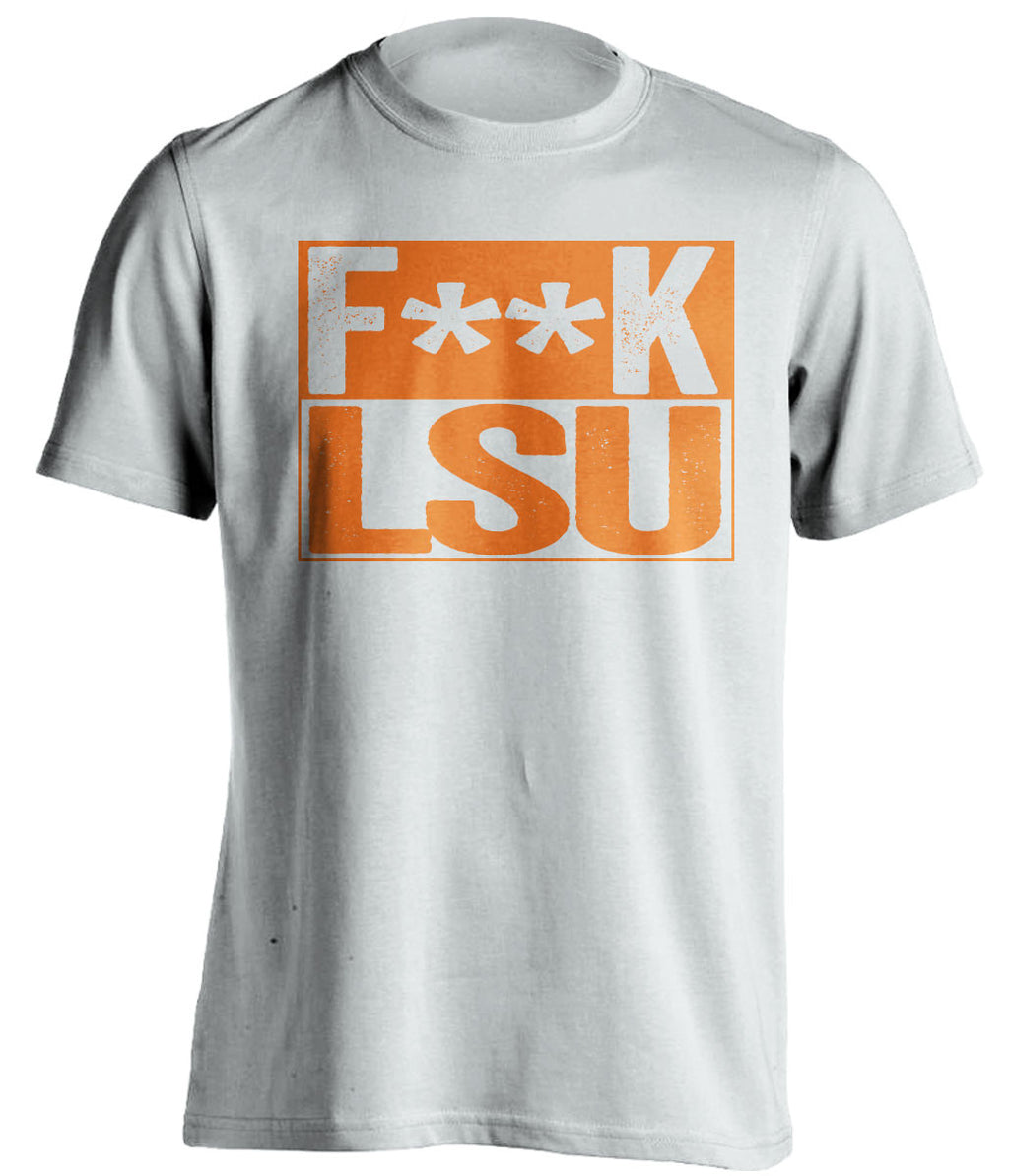 F**K LSU University of Florida Gators white TShirt