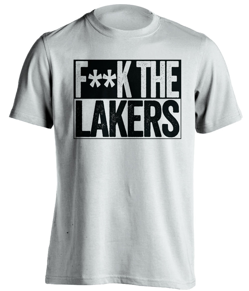 f**k the lakers san antonio spurs white shirt