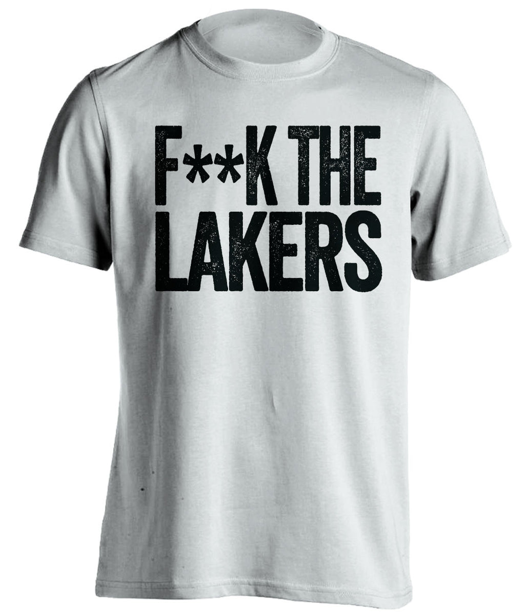 f**k the lakers san antonio spurs white tshirt