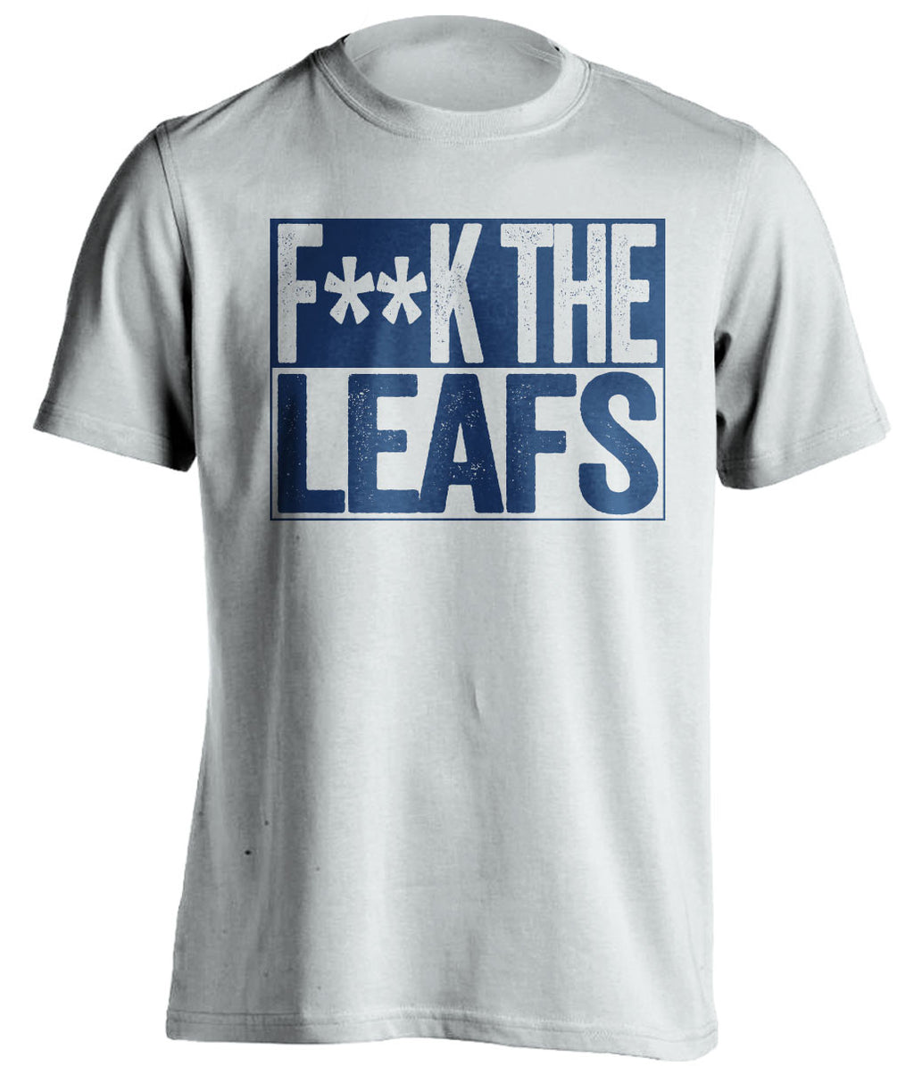 F**K THE LEAFS Buffalo Sabres white TShirt