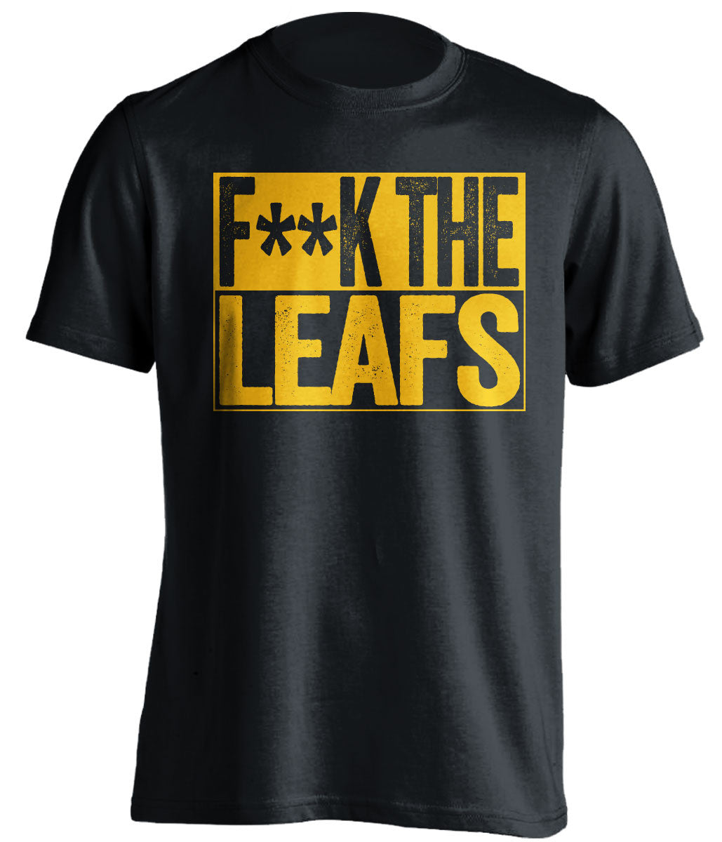 F**K THE LEAFS Buffalo Sabres black TShirt
