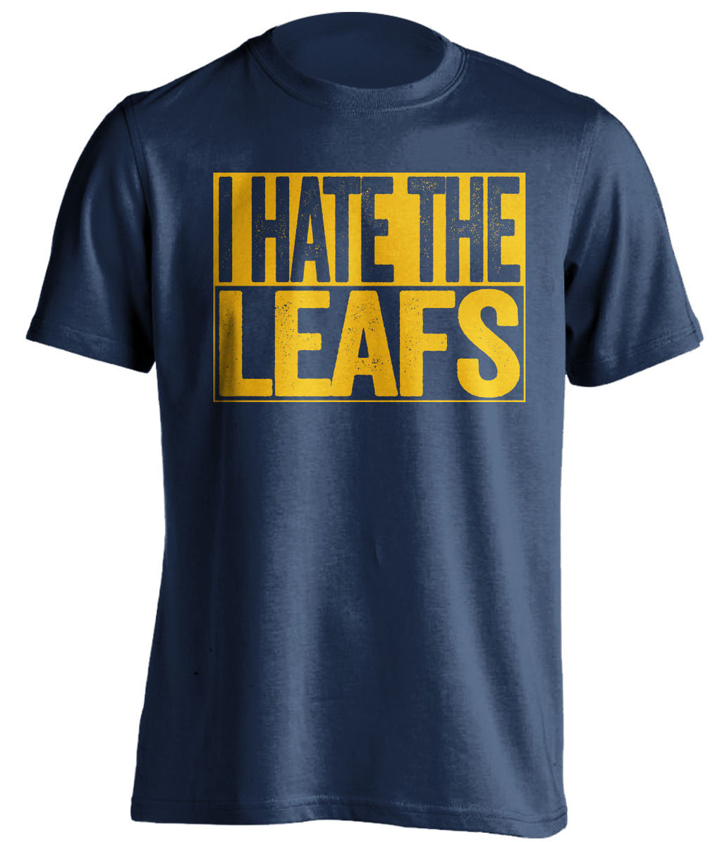I Hate The Leafs Buffalo Sabres blue TShirt