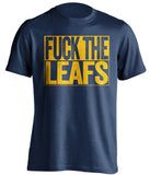 FUCK THE LEAFS Buffalo Sabres blue TShirt