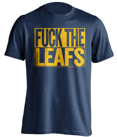 FUCK THE LEAFS Buffalo Sabres blue TShirt