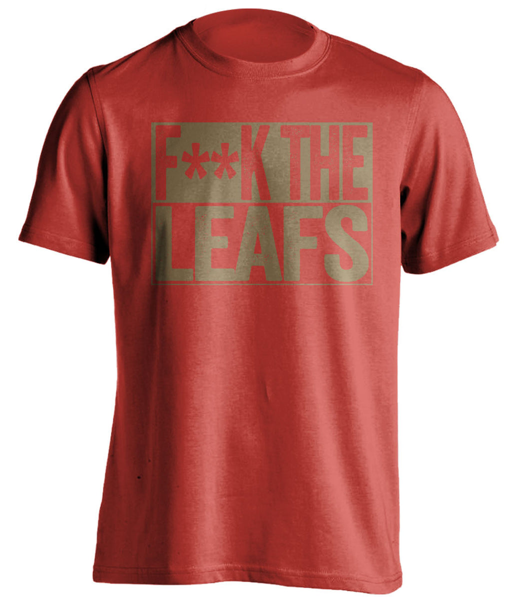 f**k the leafs ottawa senators red shirt