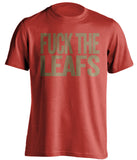FUCK THE LEAFS - Ottawa Senators Fan T-Shirt - Text Design - Beef Shirts