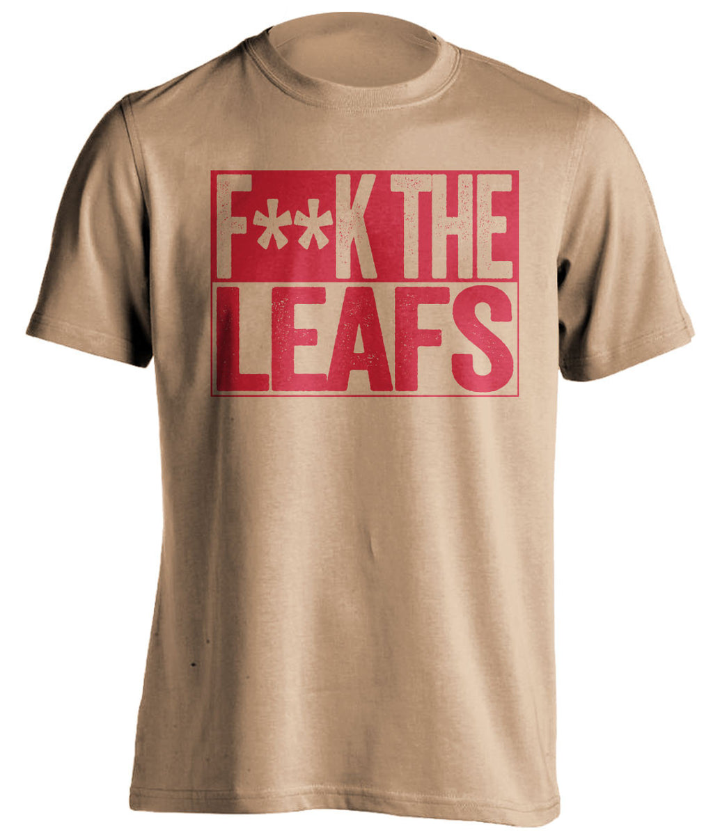 f**k the leafs ottawa senators gold shirt