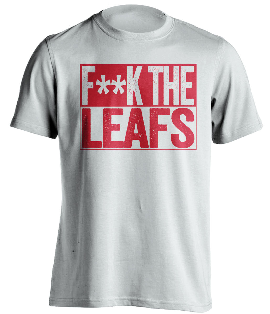 f**k the leafs ottawa senators white shirt