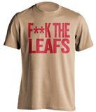 FUCK THE LEAFS - Ottawa Senators Fan T-Shirt - Text Design - Beef Shirts