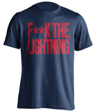 F**K THE LIGHTNING Florida Panthers blue Shirt