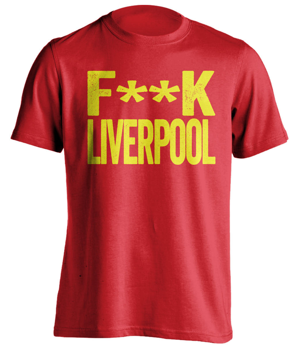 F**k liverpool manchester united fc red shirt