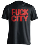 FUCK CITY Manchester United FC black Shirt